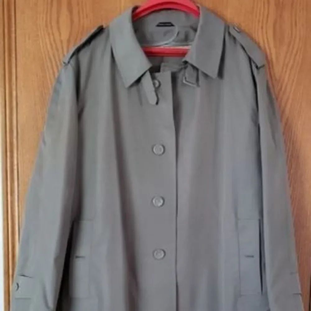 Vintage Oleg Cassini Signature Collection Mens Trench Coat Sz 44R